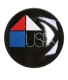 Значок "USA" Металл Россия(?), 1990-е гг Диаметр 2,6 см Сохранность хорошая инфо 3008j.