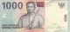 Купюра "1000 рупий" Индонезия, 2000 год заломы в правой половине купюры инфо 3036j.