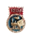 Значок "125 лет Ленинградской железной дороге" Металл, эмаль СССР, 1962 год конце 40-х годов XX века инфо 3064j.