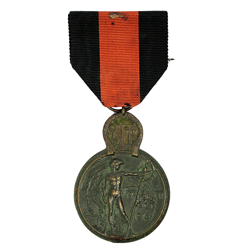 Медаль "За бои на реке Изер" Металл, эмаль Бельгия, 1918 год принимавшие участие в этом сражении инфо 9694k.