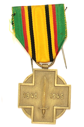 Медаль Комбатанта 1940-1945 гг Металл Бельгия, 1967 год 1967 г инфо 9750k.