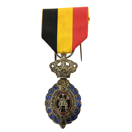 Трудовая медаль Металл, литье, эмаль Бельгия, первая половина ХХ века 1902 г инфо 9766k.