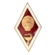 Знак об окончании медицинского ВУЗа (Металл, эмаль - СССР, середина ХХ века) 1943 г инфо 9796k.