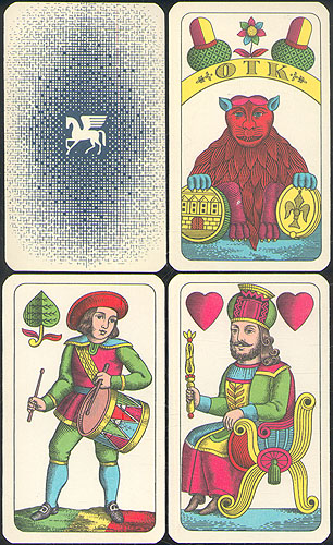 Игральные карты "Obchodni tiskarny", 32 листа Прага, 70-е годы XX века зеркальное изображение) Сохранность очень хорошая инфо 10127k.