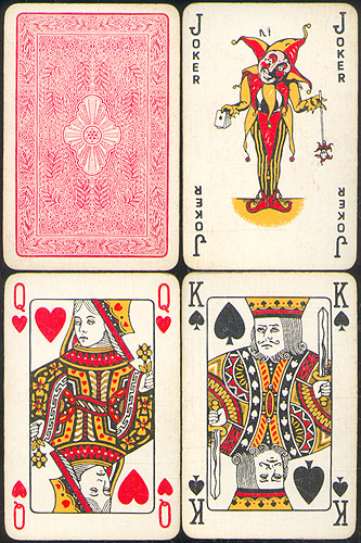 Игральные карты "Universal Alf Cook limited" 54 листа Лидс, Англия, 40-е годы XX века обозначения Сохранность хорошая, карты поиграны инфо 10166k.