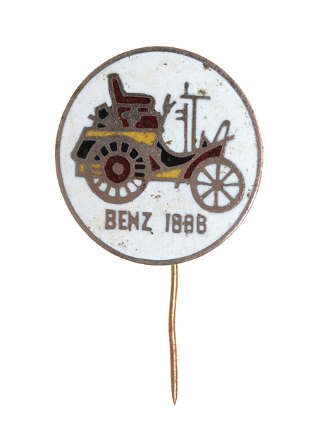 Знак "Benz 1888" Металл, эмаль СССР, вторая половина ХХ века хорошая Ржавчина на металлических частях инфо 10273k.