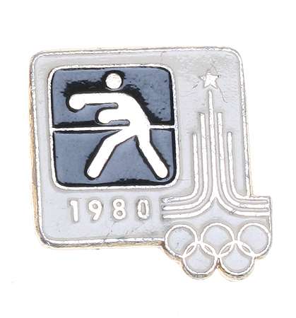 Значок "Бокс" Металл, эмаль СССР, 1980 год стороне тисненое клеймо, указана цена инфо 10597k.
